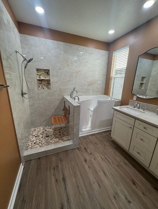 Bathroom Remodeling, Walk-In Shower & Walk-In Tub Gallery