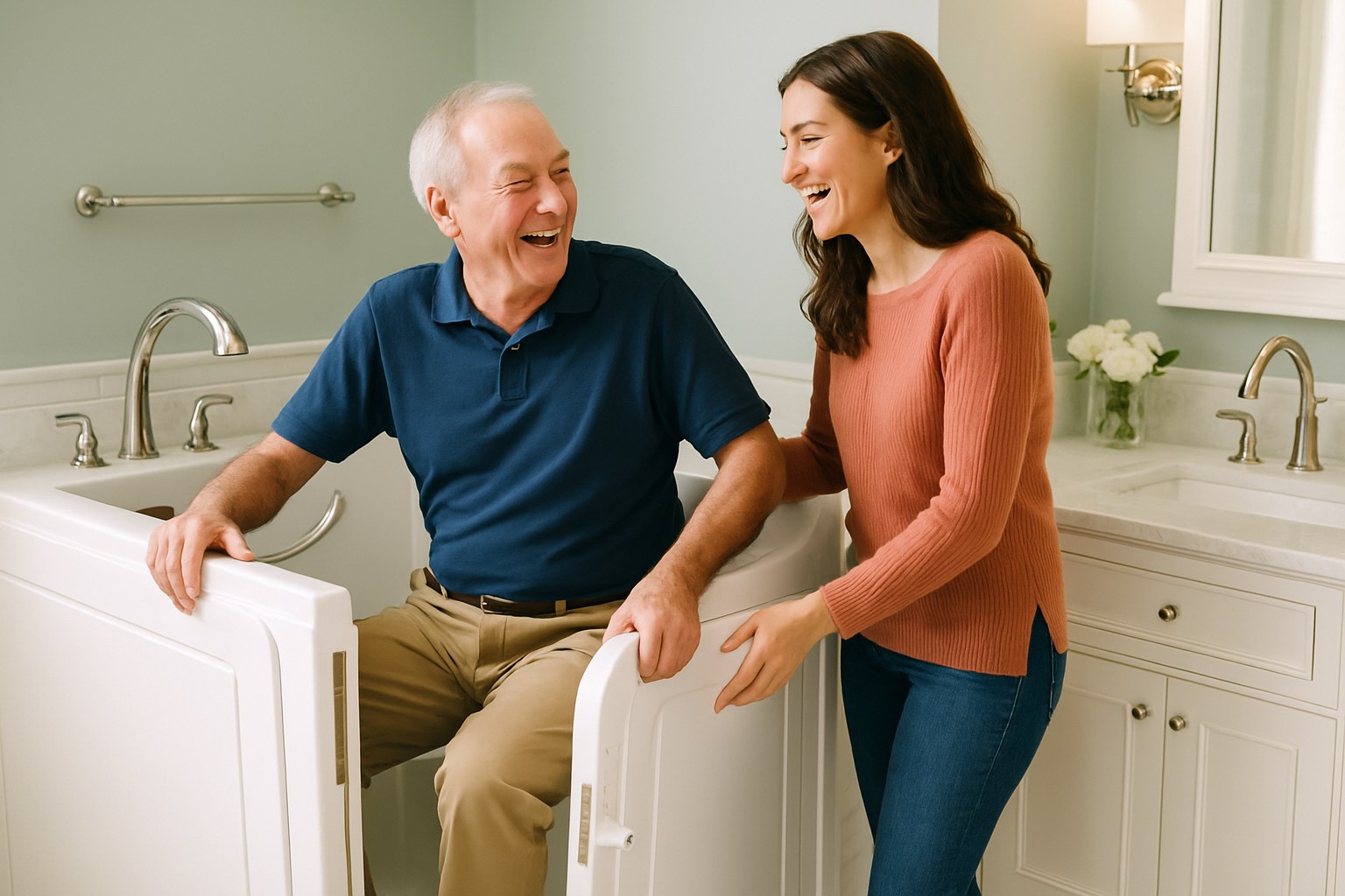 Walk-In Tubs Designed for Safe, Comfortable, Therapeutic Bathing